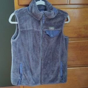 LL Bean fleece vest.